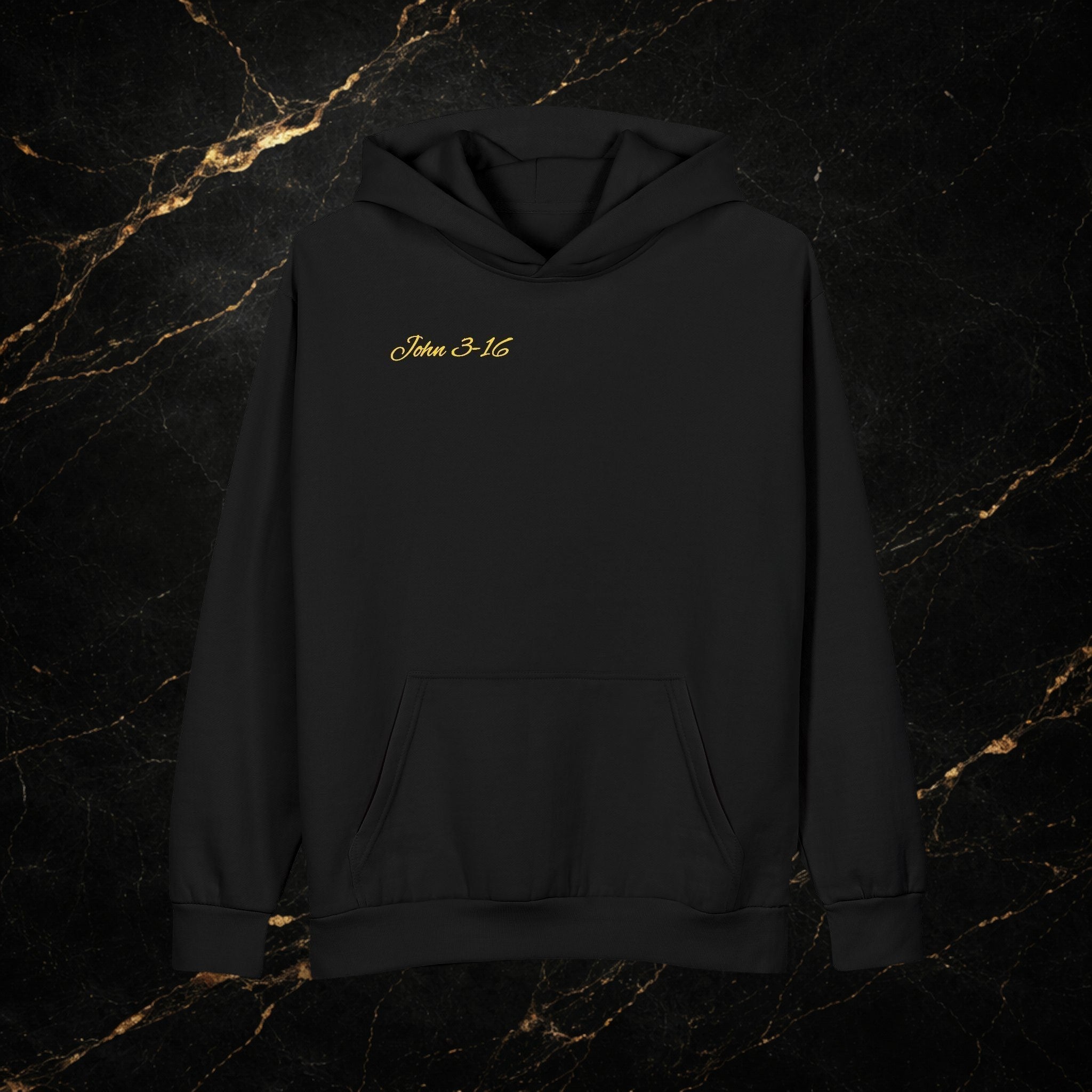 Christian Hoodie - John 3:16 Sunset Cross Pullover