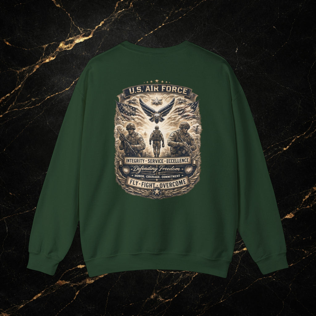 U.S. Air Force Memorial Crewneck Sweatshirt — Military Veteran Tribute