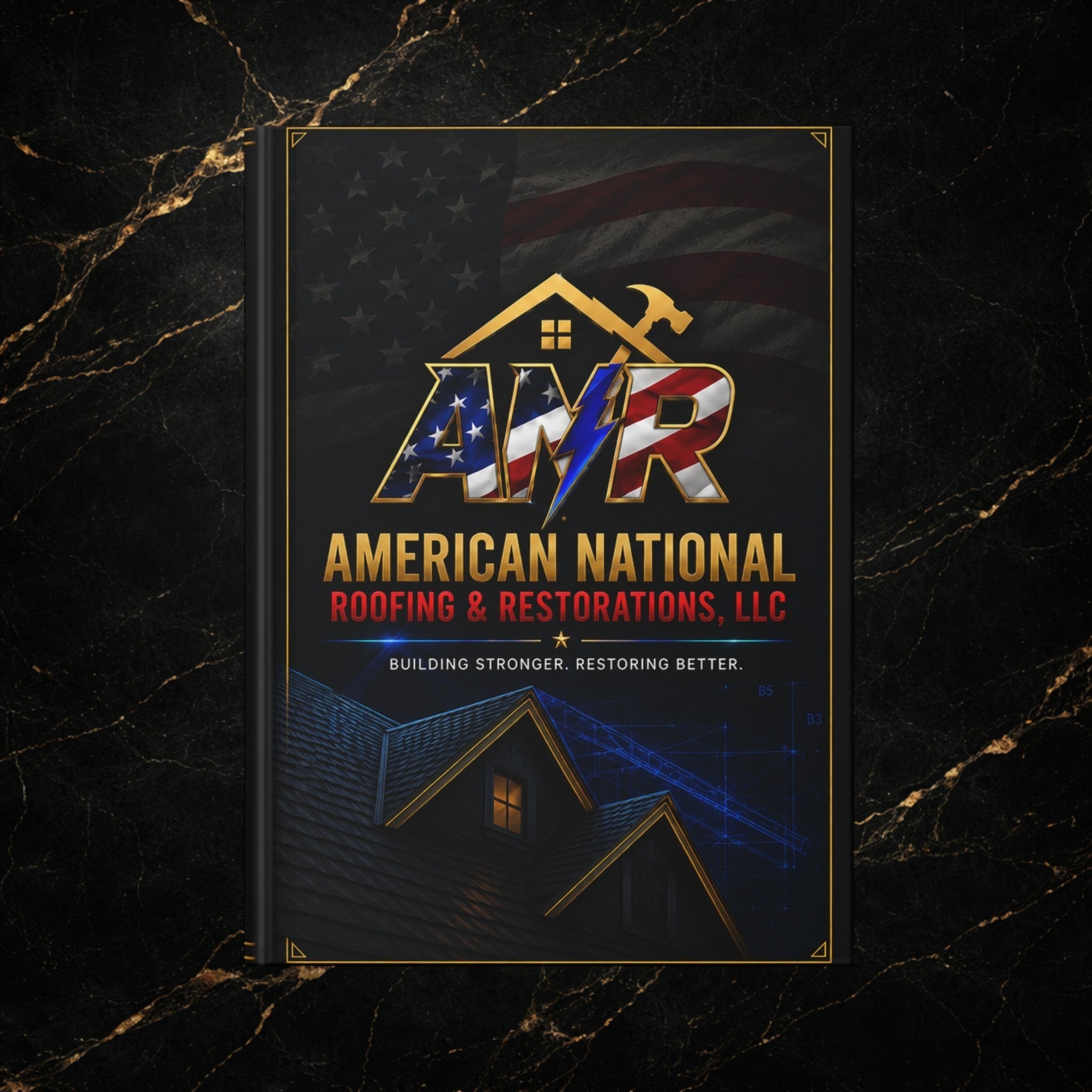 American National Roofing Hardcover Journal — Branded Contractor Notebook