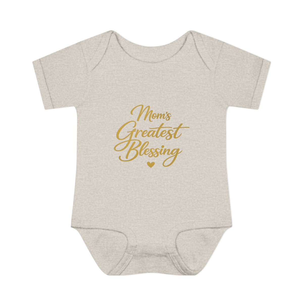 Mom's Greatest Blessing Infant Bodysuit — "Mom" Cross Newborn Onesie