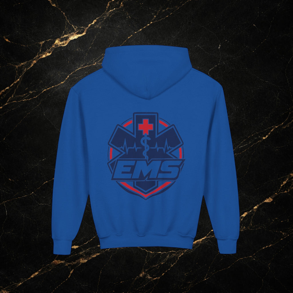 EMT Youth Hoodie – EMS Star of Life Logo Pullover for Young First Responders
