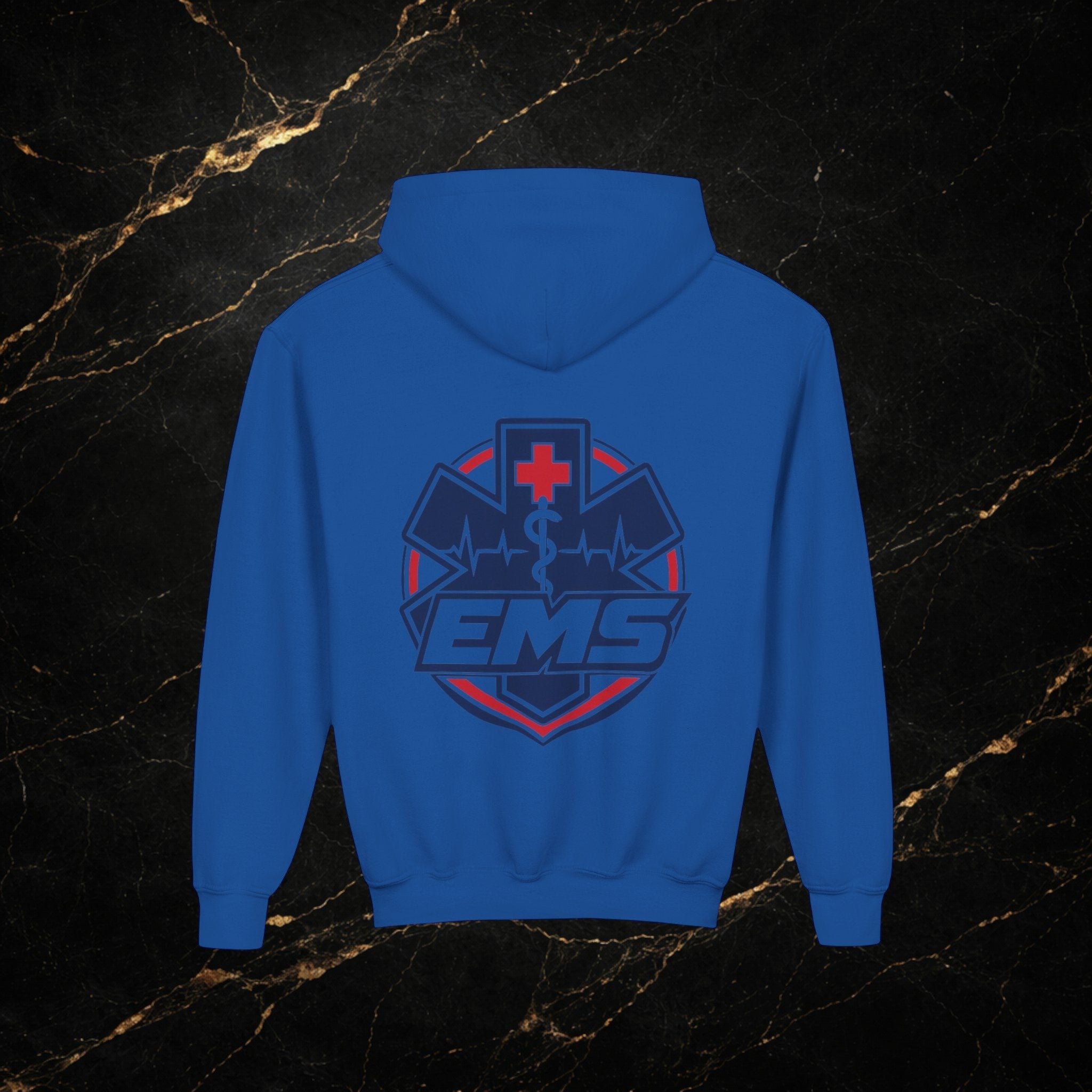 EMT Youth Hoodie – EMS Star of Life Logo Pullover for Young First Responders