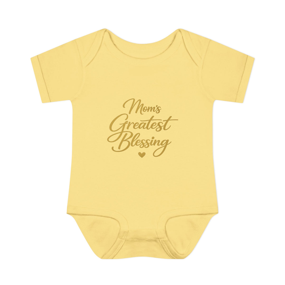 Mom's Greatest Blessing Infant Bodysuit — "Mom" Cross Newborn Onesie