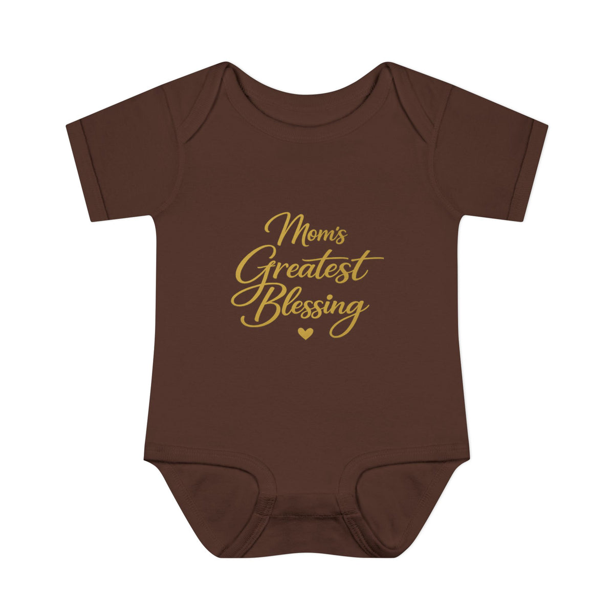 Mom's Greatest Blessing Infant Bodysuit — "Mom" Cross Newborn Onesie