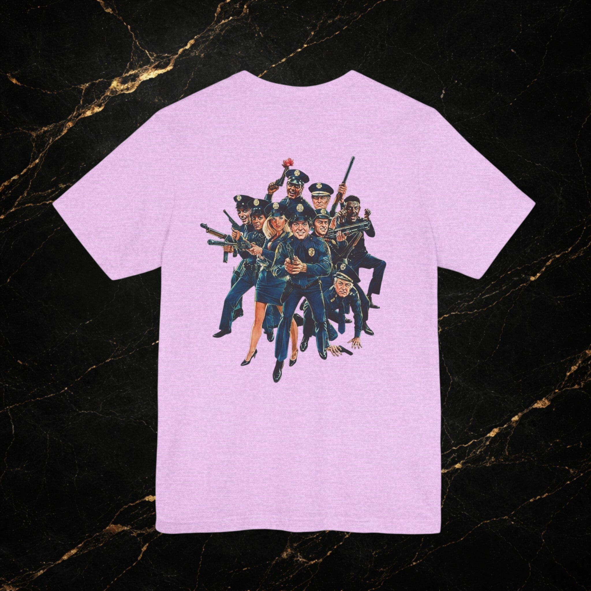 Police Squad! Retro Comedy Movie Tee — Vintage Ensemble Back Print T‑Shirt