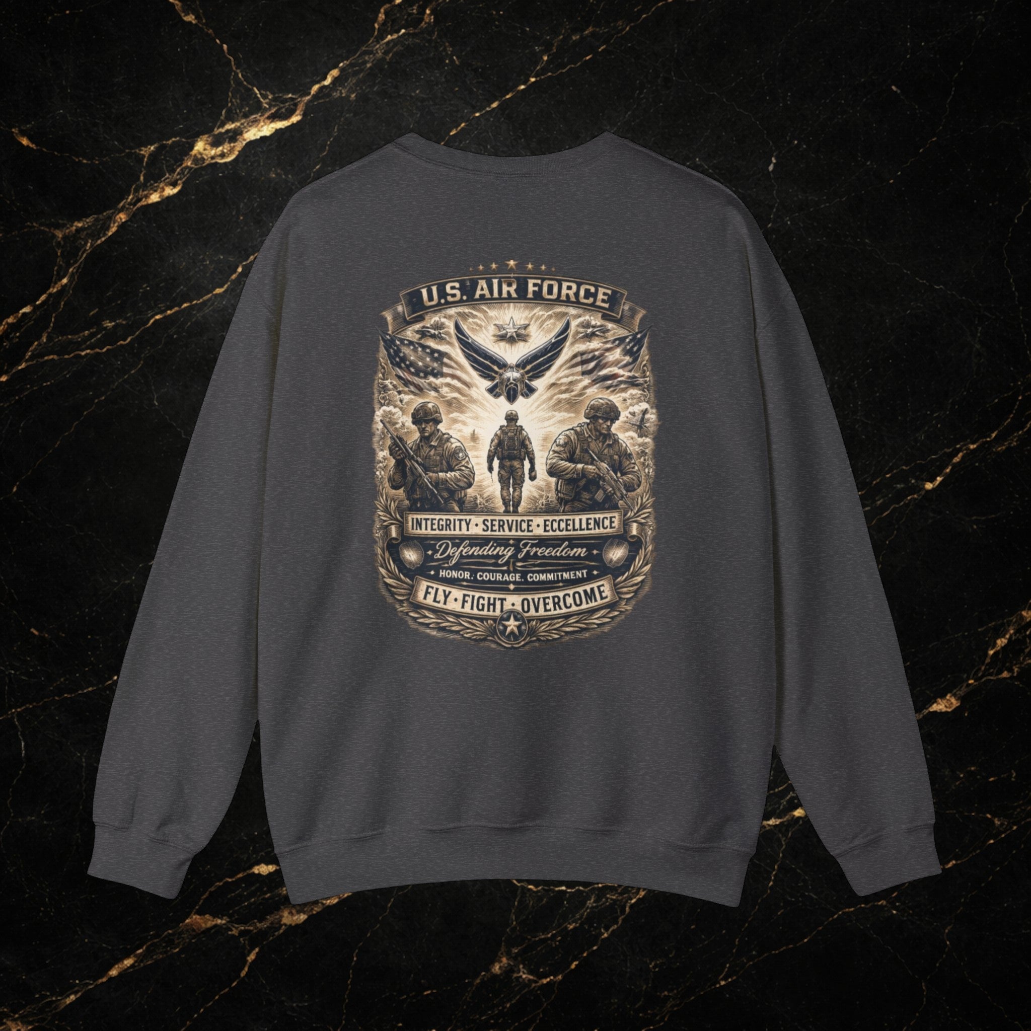 U.S. Air Force Memorial Crewneck Sweatshirt — Military Veteran Tribute