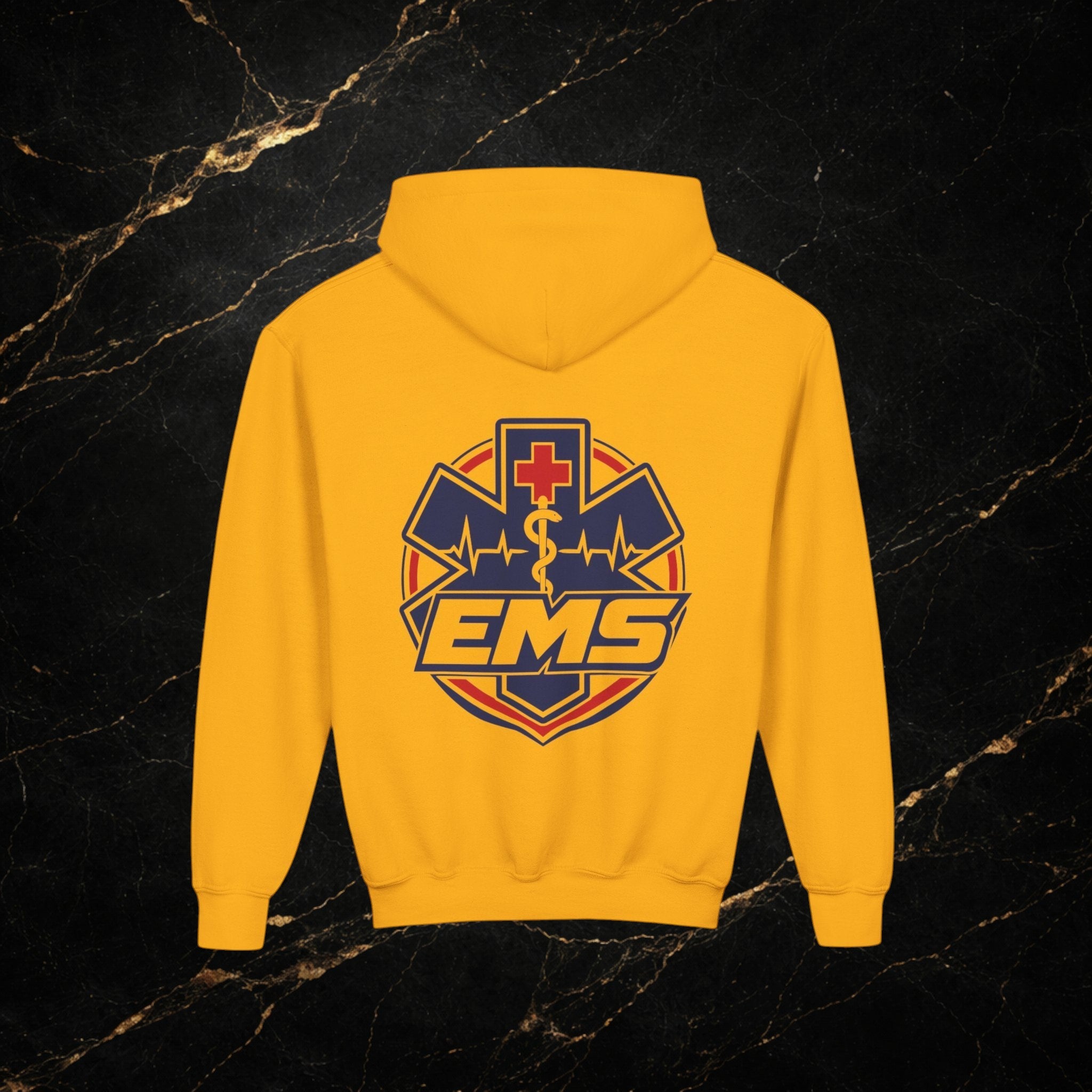 EMT Youth Hoodie – EMS Star of Life Logo Pullover for Young First Responders