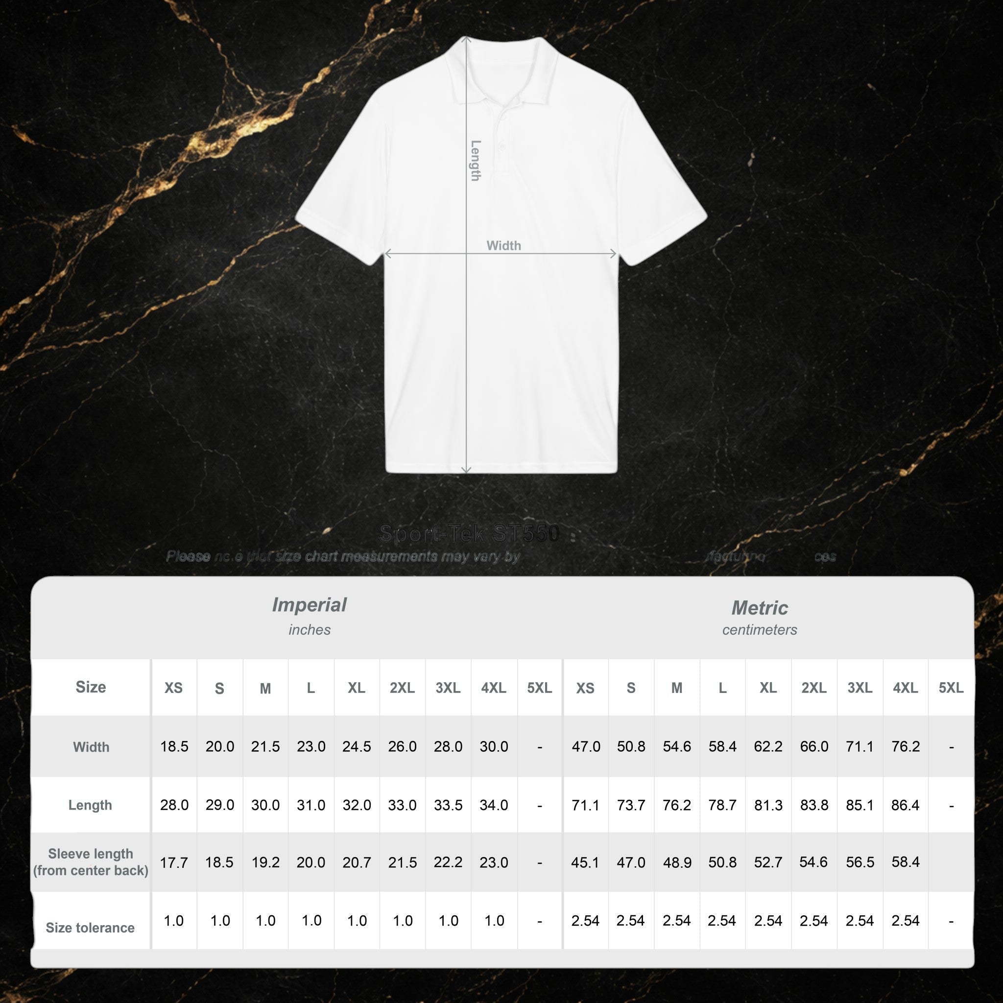 Steal & Silk Embroidered Gold “S” Performance Polo – Premium Athletic Fit