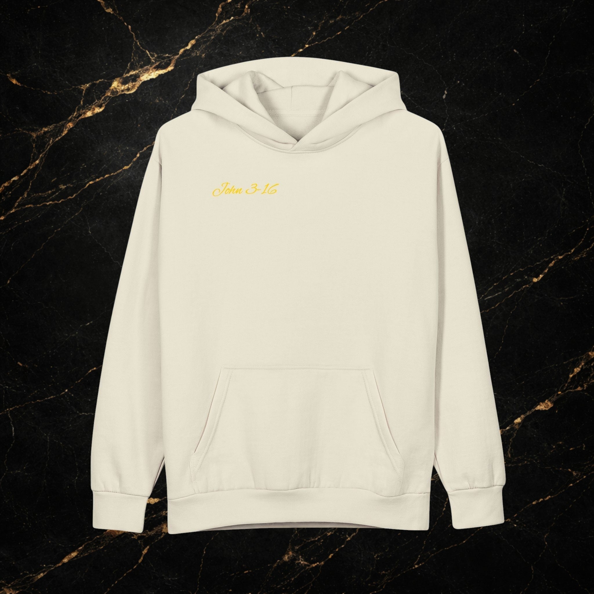 Christian Hoodie - John 3:16 Sunset Cross Pullover