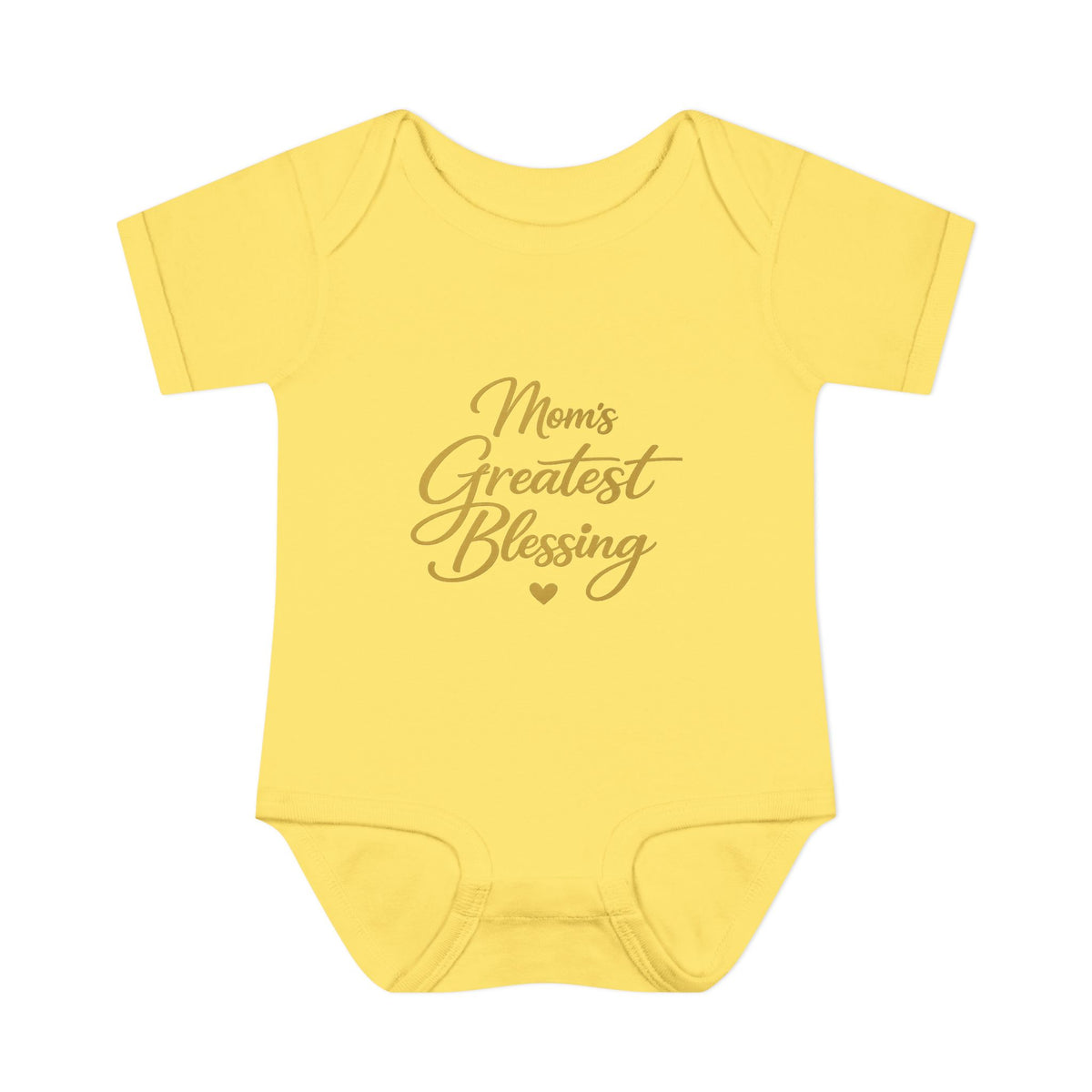 Mom's Greatest Blessing Infant Bodysuit — "Mom" Cross Newborn Onesie