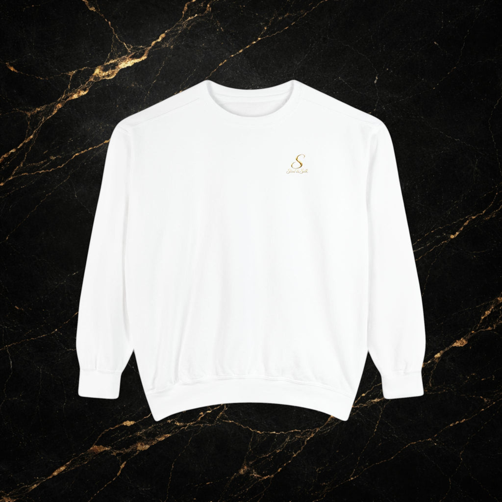 Steal & Silk Embroidered Gold “S” Premium Crewneck Sweatshirt
