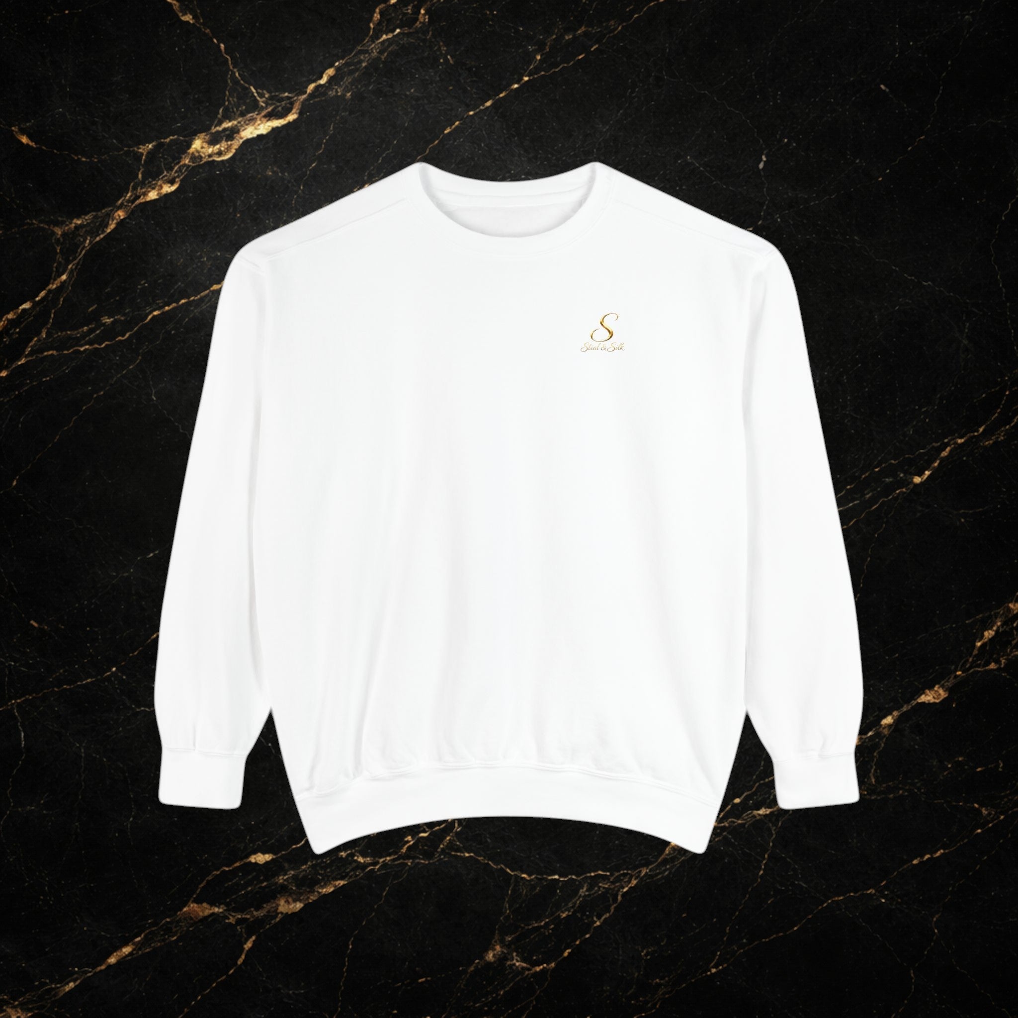 Steal & Silk Embroidered Gold “S” Premium Crewneck Sweatshirt