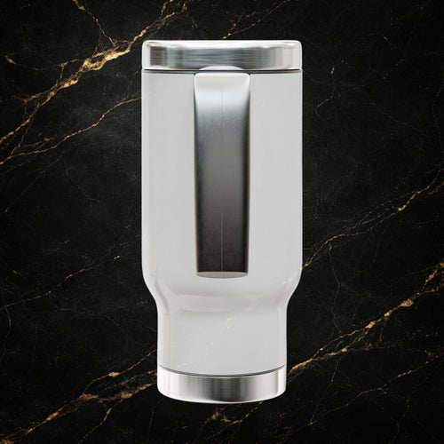 Air Force Travel Mug - "Fly. Fight. Win." 14oz Stainless Steel Insulated Tumbler with Handle